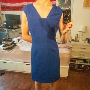 Calvin Klein Royal Blue V Cut Dress